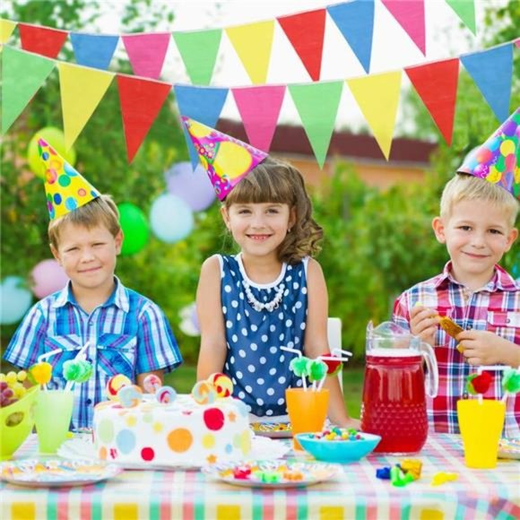 1020ft 720pcs Colorful Pennant BannerFlags Multicolor BuntingString TriangleFlag - Picture 7 of 7